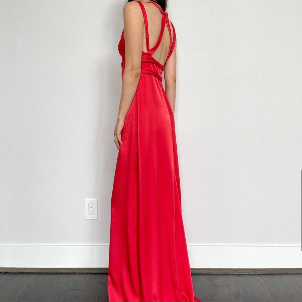 Brand new BCBG Max Azria prom black tie evening dress with strappy back detail